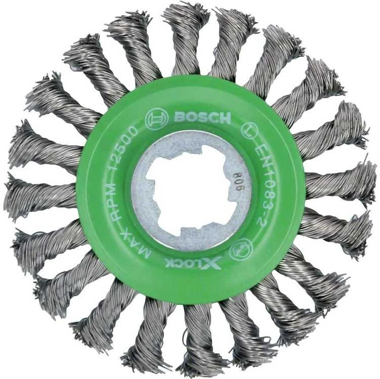 Bosch X-LOCK šepetys 115 mm iš rištos vielos
