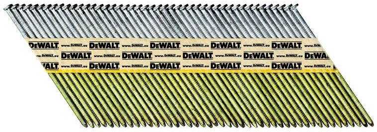 Vinys DeWalt DNPT28R63HDZ; 34°; 63x2,8 mm; 1200 vnt.