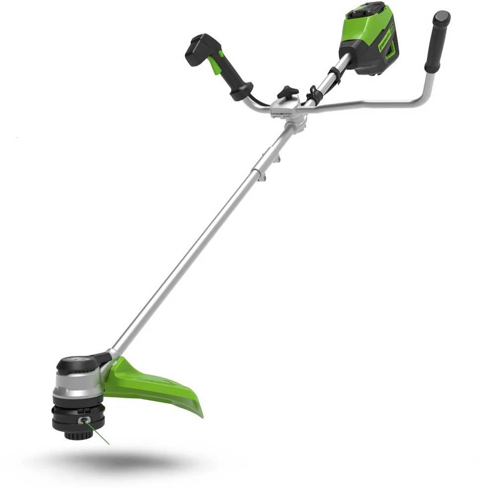 Greenworks GD60BCB  60V krūmapjovė 40 cm, su dviračio tipo rankena (be akumuliatoriaus ir kroviklio)
