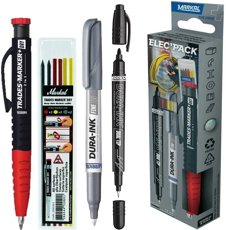 Markal ELEC'PACK žymekliai ir keičiamos šerdelės