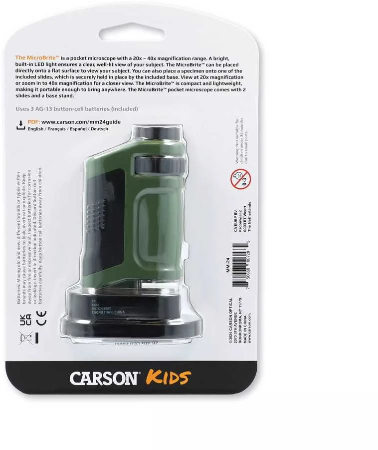 Carson MM-24 mikroskopas su LED 20-40x