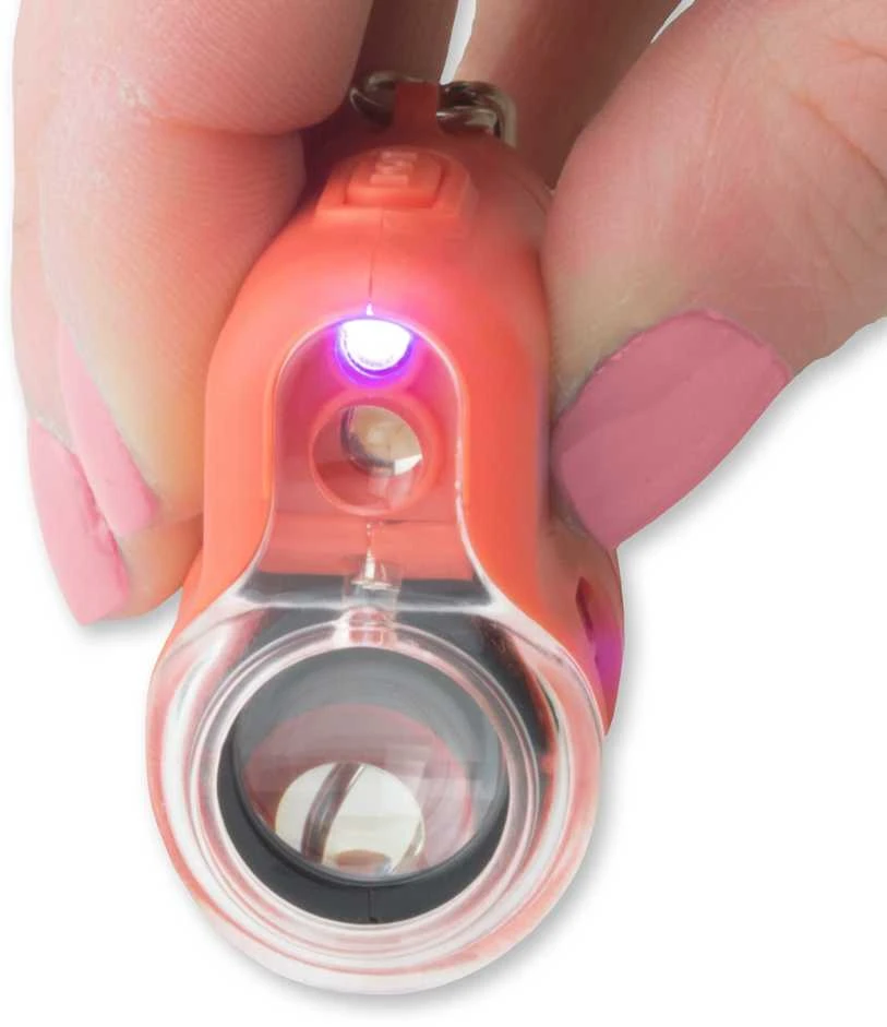 Carson MicroMini 20x kišeninis mikroskopas su UV spinduliais ir LED žibintuvėliu