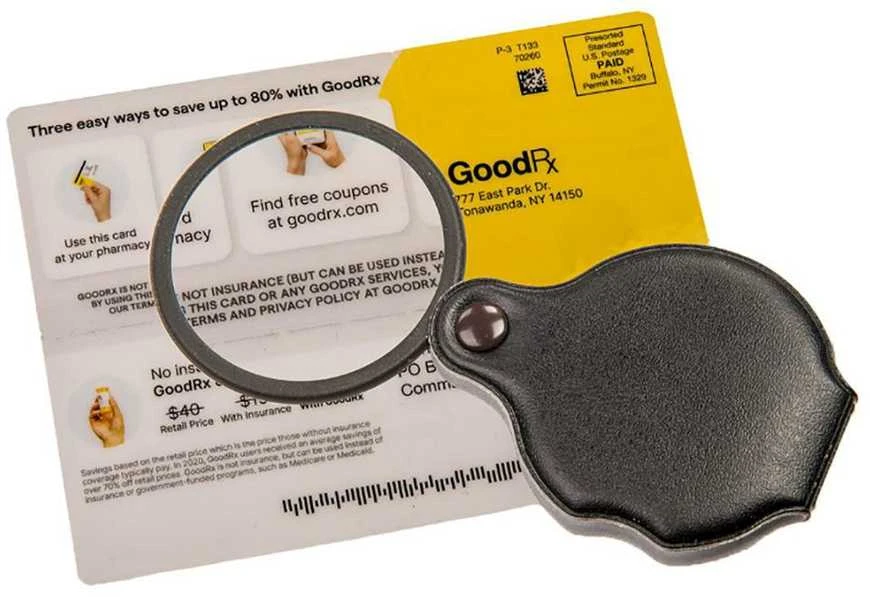 Didinamasis stiklas Carson Slide-Open Magnifier 4x