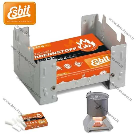 Mil-Tec VOKIŠKAS ESBIT® FOLD. KROSNELĖ SU KURO SKIRTUKU.