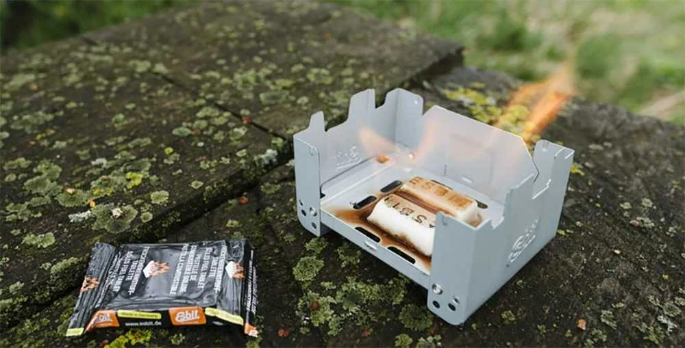 ESBIT sulankstoma kišeninė viryklė WSH su kuro tabletėmis 2x27g
