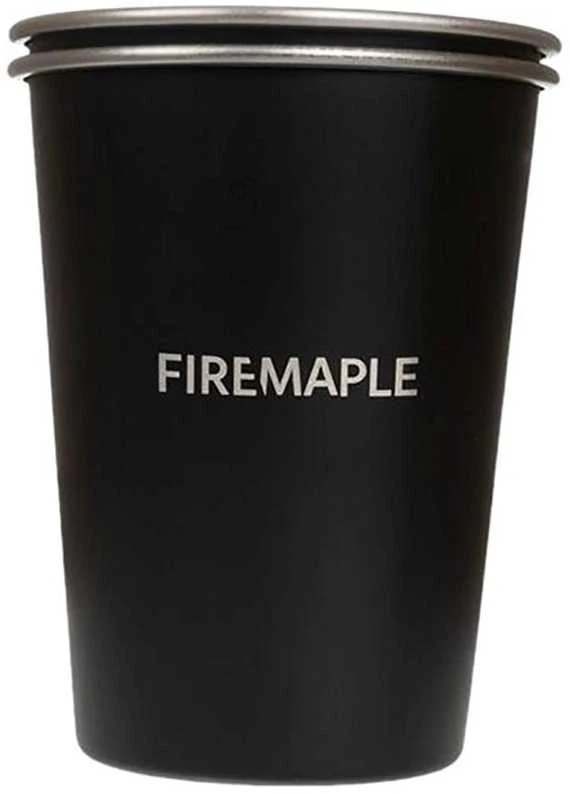 Fire Maple Antarcti nerūdijančio plieno puodeliai, 0,35 l, 2 vnt. juodos spalvos