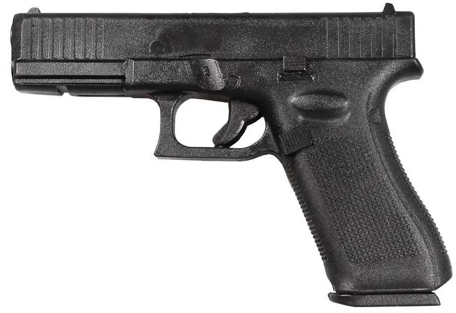 Glock 17 guminis pistoletas (maketas) su dėtuve