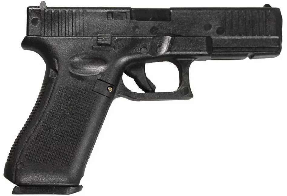Glock 17 guminis pistoletas (maketas) su dėtuve