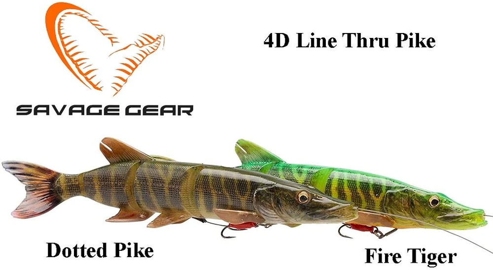 Guminukas Savage Gear 4D Line Thru Pike Fire Tiger