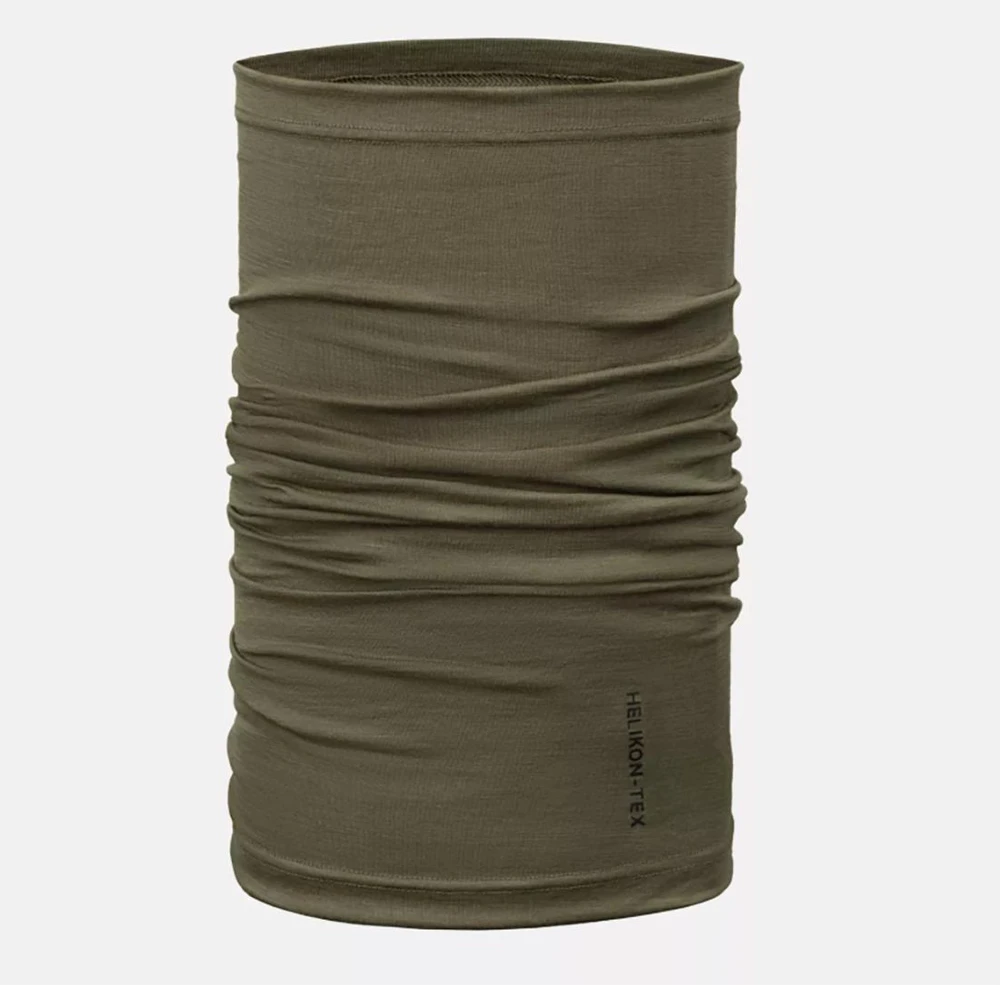 Helikon-Tex Wrap Merino Kaklaskarė Apsauginis šalikas Olive Žalias