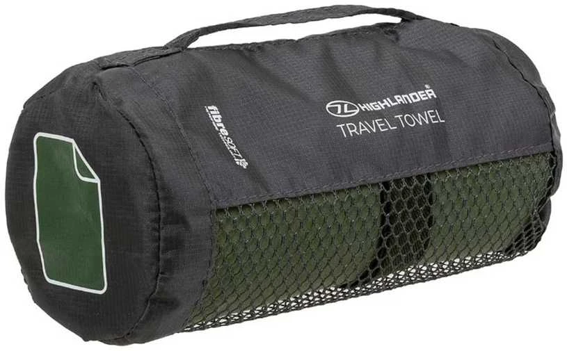 Kelioninis greitai džiūstantis rankšluostis Highlander Outdoor Fiber Soft M Olive