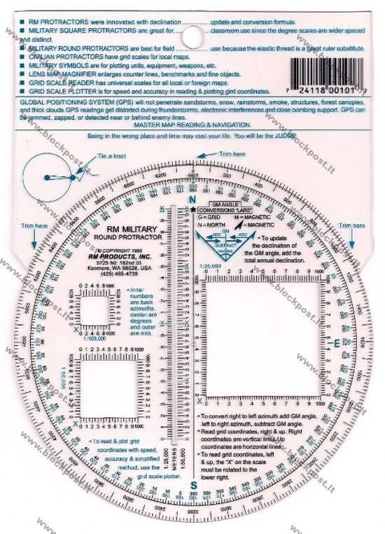 Karinis matlankis "Protractor"