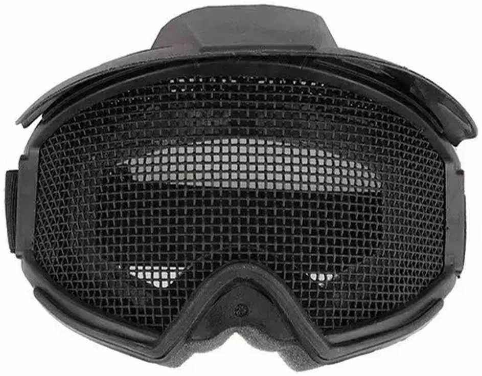 Kaukė veidui ASG GFC Tactical su tinkleliu ir snapeliu - juoda