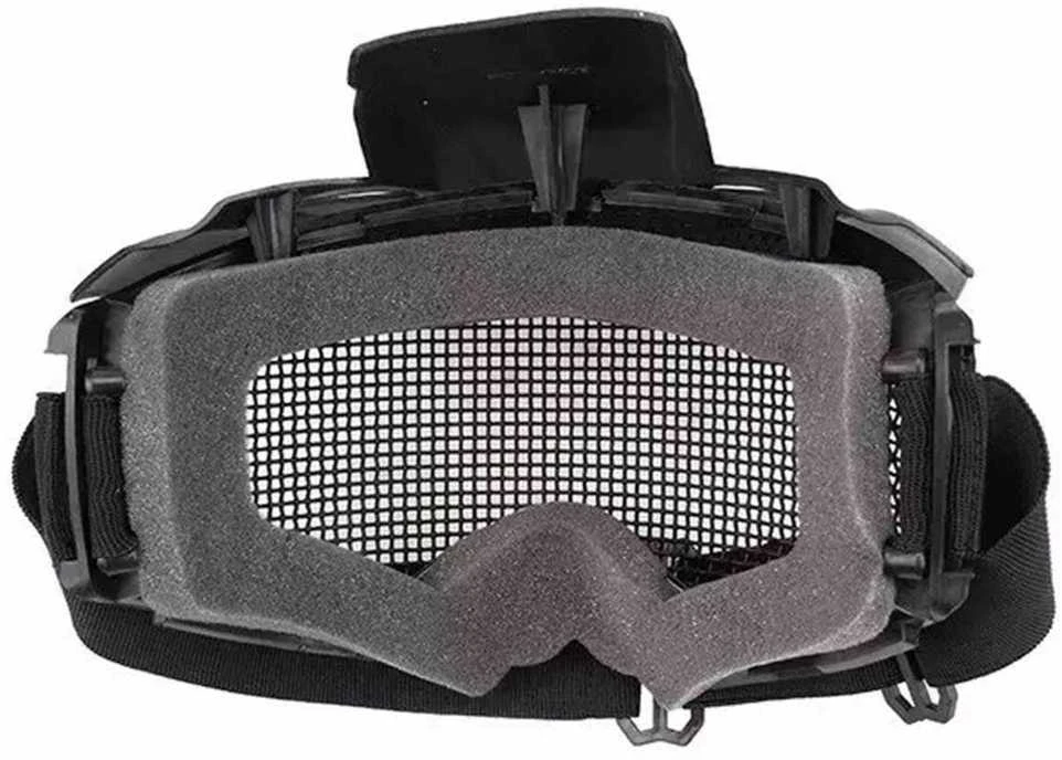 Kaukė veidui ASG GFC Tactical su tinkleliu ir snapeliu - juoda