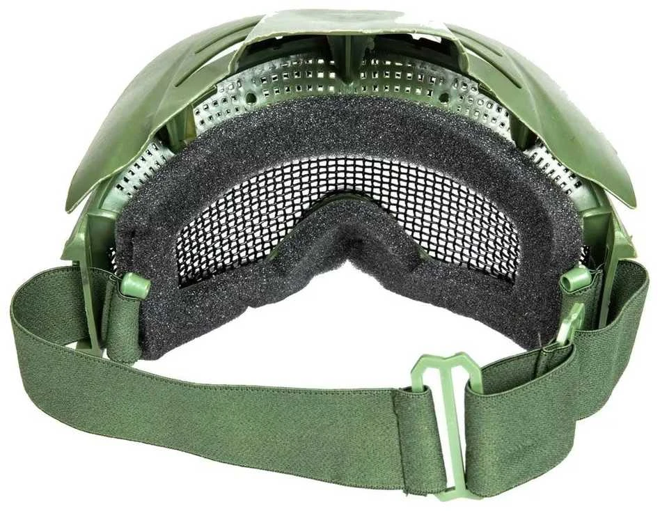 Kaukė veidui ASG GFC Tactical su tinkleliu ir snapeliu - žalia