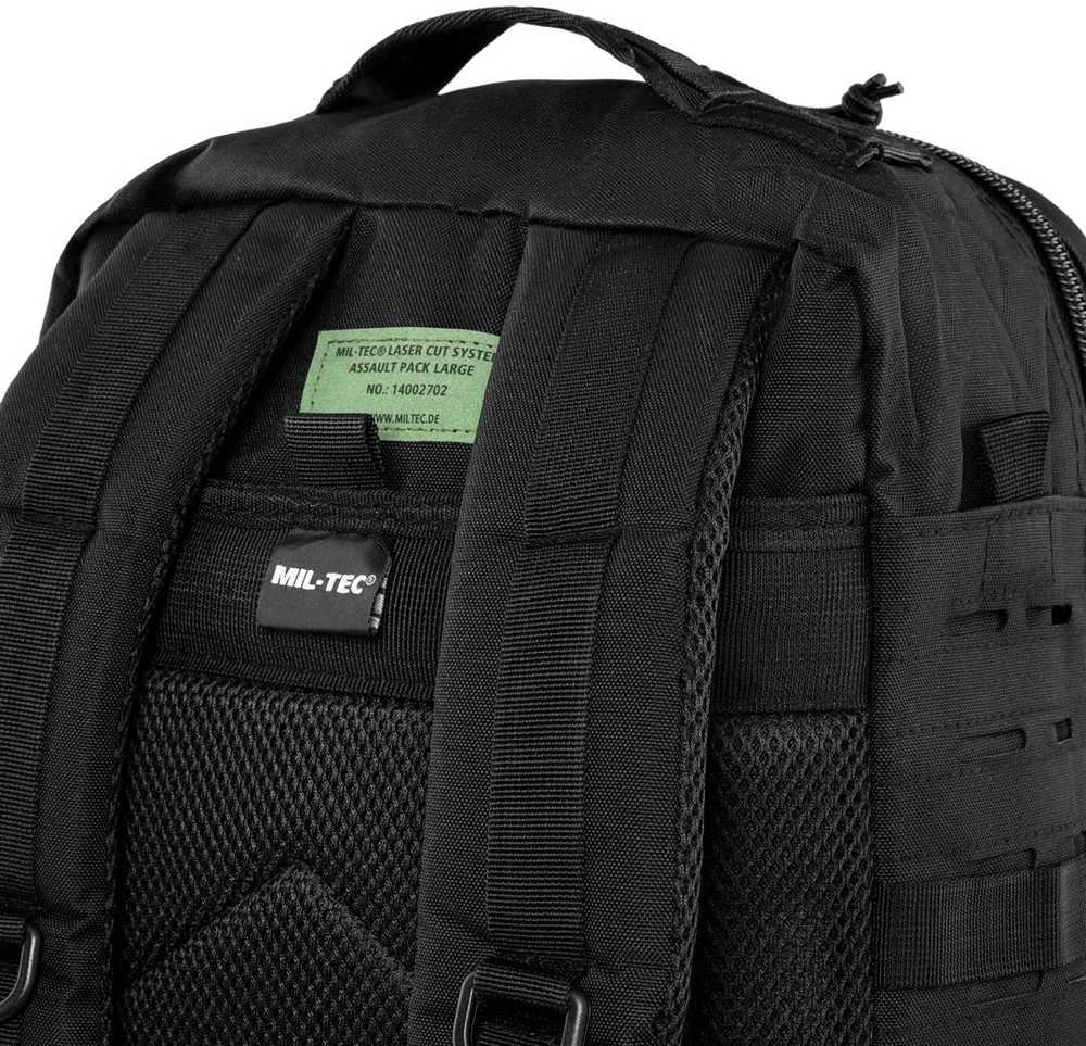 Mil-Tec US Juodas LASER CUT ASAULT BACKPACK LG