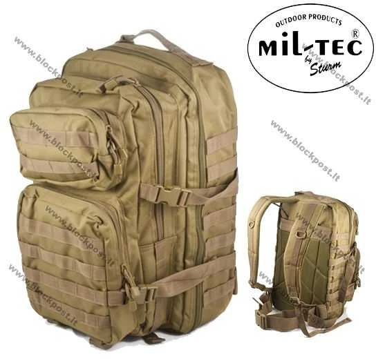 Kuprinė Mil-tec Assault LG, smelio spalvos, 36L