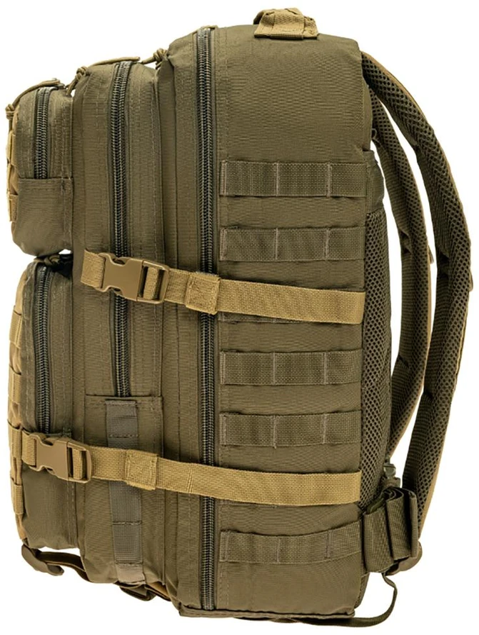 Kuprinė Mil-tec Assault LG, Žalias/Coyote 36 L