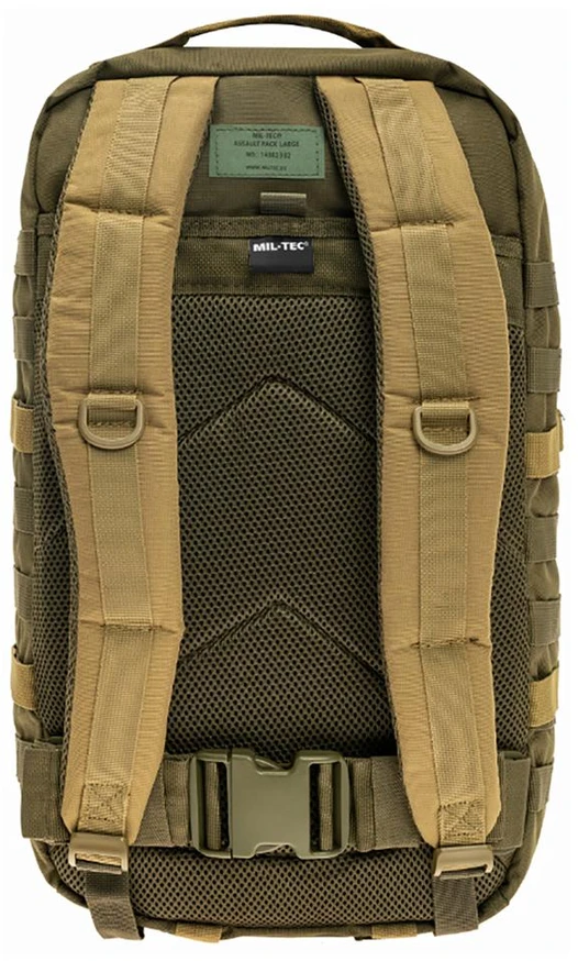 Kuprinė Mil-tec Assault LG, Žalias/Coyote 36 L
