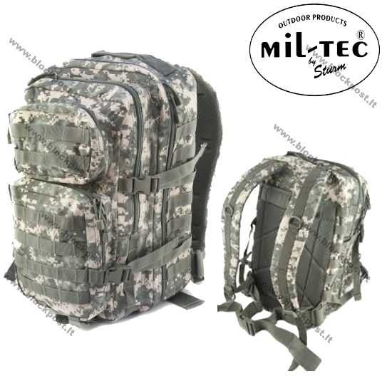Kuprinė Mil-tec Assault SM, ACU spalvos, 20L