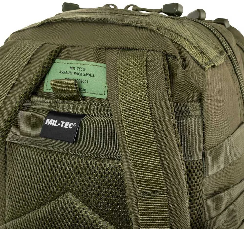 Kuprinė Mil-tec Assault SM, žalios spalvos, 20L