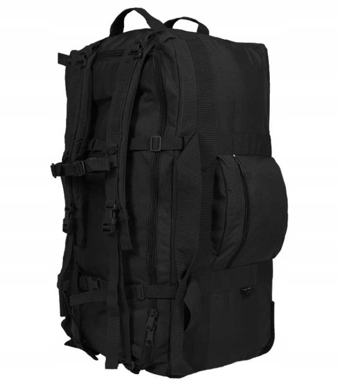 Kuprinė-tašė su ratukais Combat Mil-Tec juoda, 118L