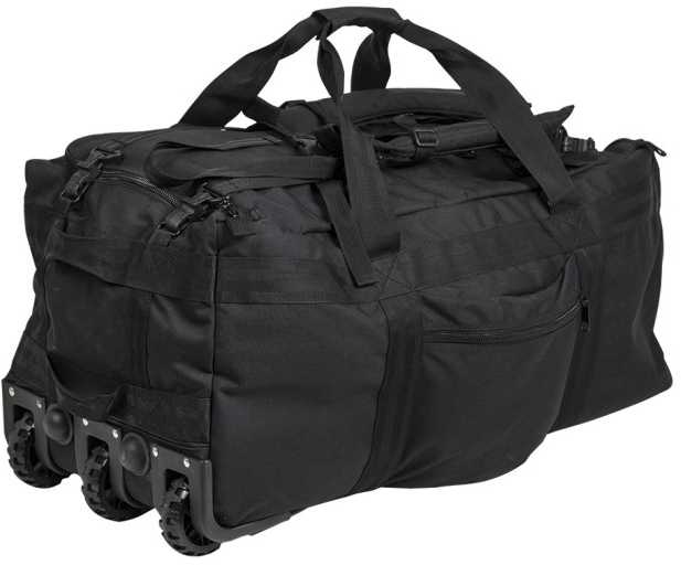 Kuprinė-tašė su ratukais Combat Mil-Tec juoda, 118L