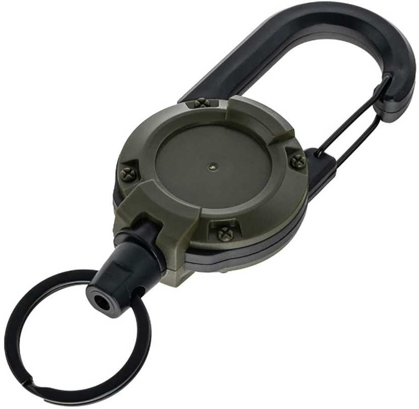 Badger Outdoor Įtraukiama virvė ištraukiama virvė Badger Lauko karabininis raktų pakabukas BO-RTR-5