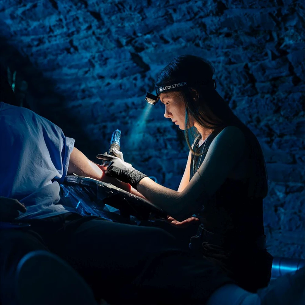 LED Lenser Ledlenser HF4 Headlamp Forest Žalias