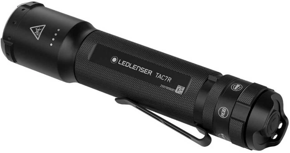 Carruzzo LED Lenser Ledlenser Taktinis žibintuvėlis TAC7R Juodas RGB 3200 lm