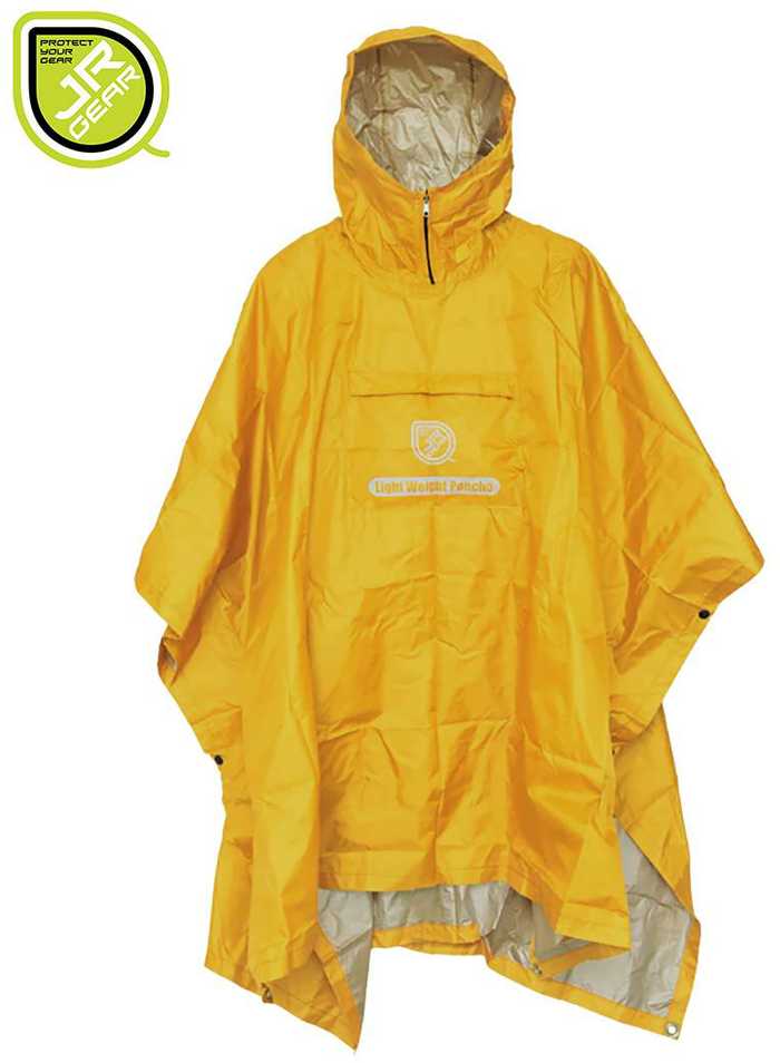Lengva lietaus pončas (palapinsiaustė) JR GEAR PCH002-YW geltona