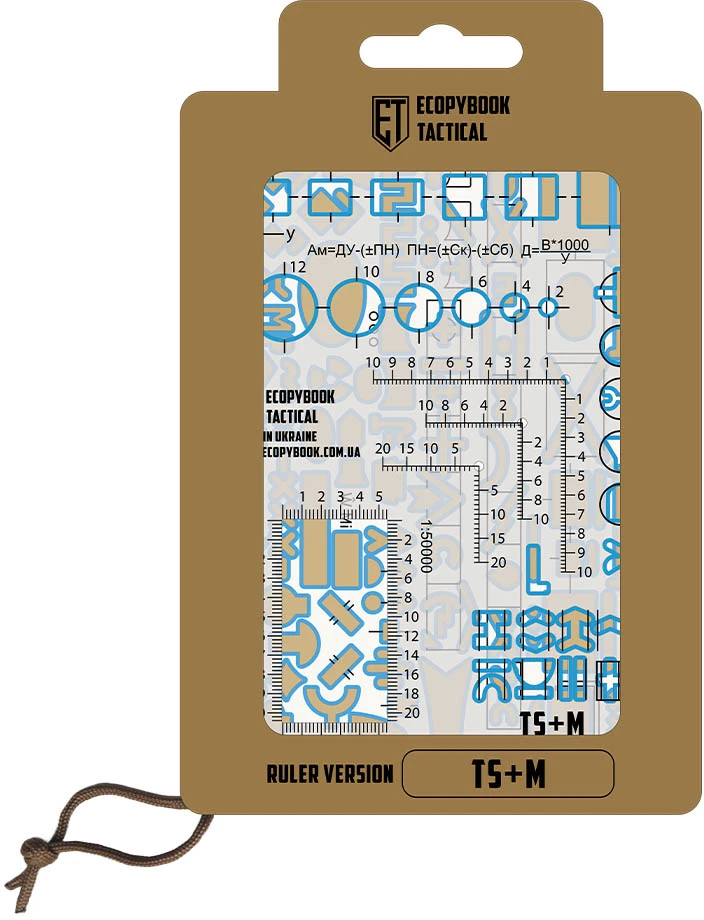M Tac Taktinių liniuočių rinkinys Ecopybook Tactical TS+M A6