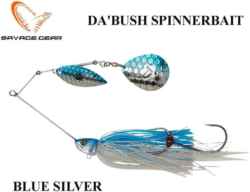 Masalas Savage Gear Da'Bush Spinnerbait Mėlyna Sidabrinis