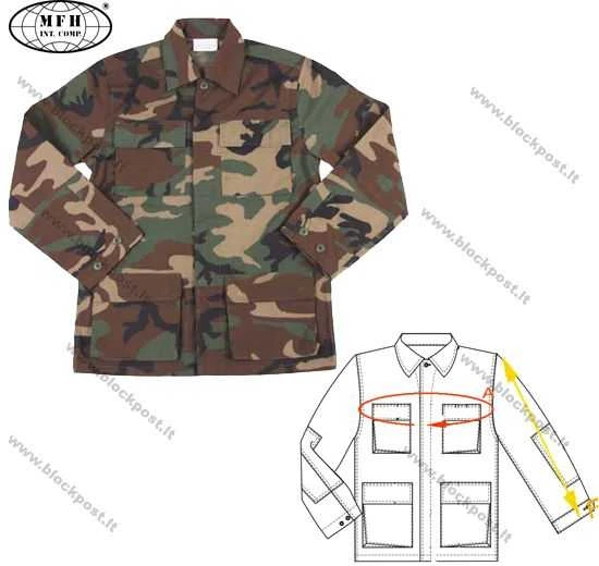 Max Fuchs JAV BDU lauko uniformos švarkas (03334T)