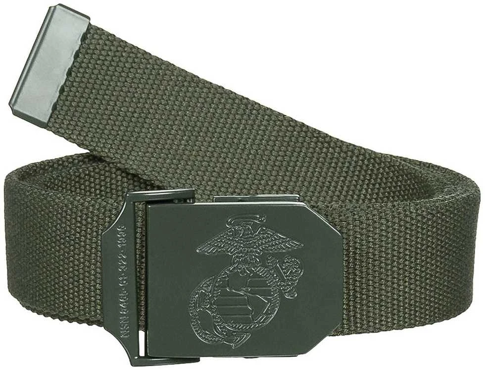 Max Fuchs JAV kariuomenės (USMC) diržas - žalias (22505B)