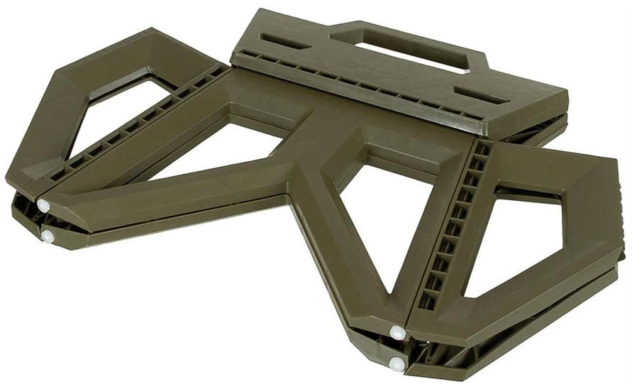 Max Fuchs Kempingo kėdutė MFH Camping Stool sulankstoma aukštis 24 cm OD žalias