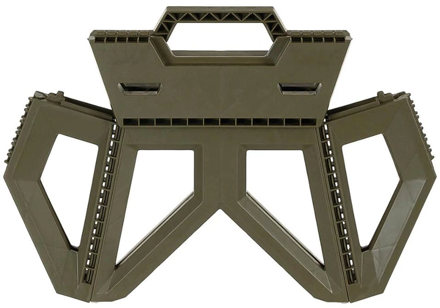 Max Fuchs Kempingo kėdutė MFH Camping Stool sulankstoma aukštis 24 cm OD žalias