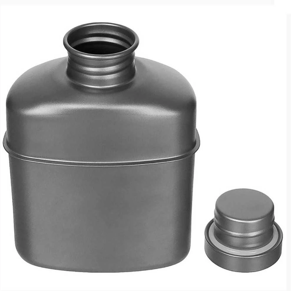 Max Fuchs MFH Fox Outdoor titaninė gertuvė su dėklu, 1 l
