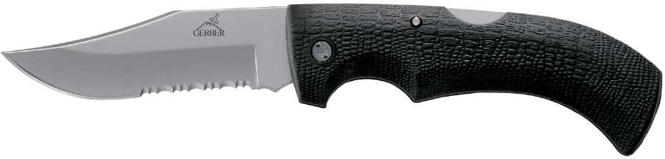 Peilis Gerber Gator Clip Point, Fine Edge(lenktinis dantytais ašmenimis)