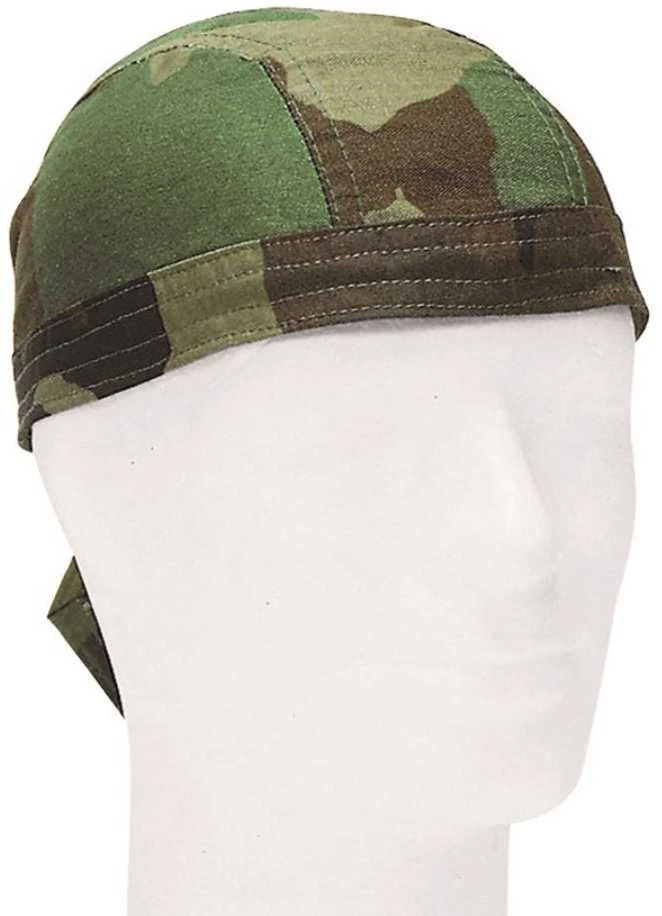 Mil-Tec Galvos apdangalas Headwrap Bandana Woodland