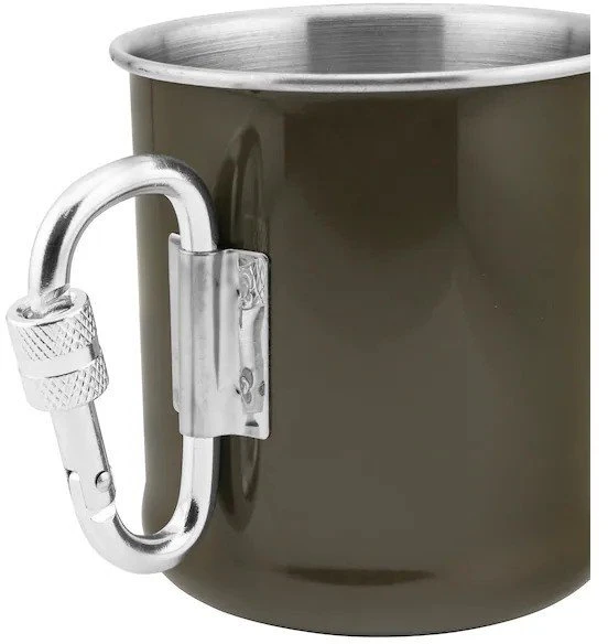 Mil-Tec OD 250ML S/PLIENINĖ KARABINERIO TAURĖ