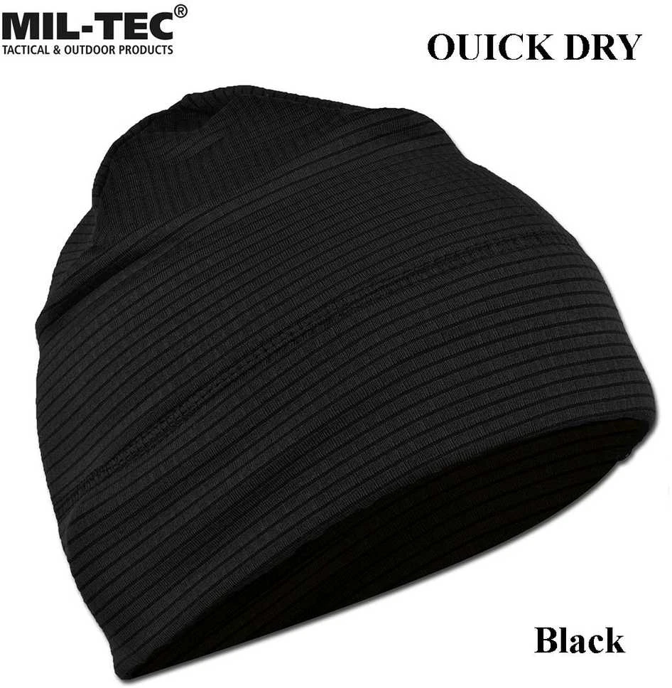 Mil-tec Quick Dry kepurė juoda