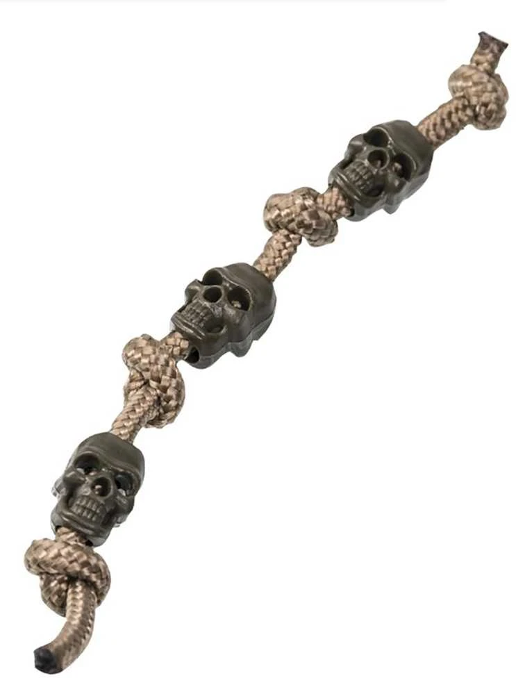 Mil-tec Skull fiksatoriai 10 vnt. Olive