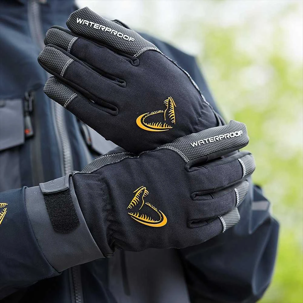 Neperšlampamos pirštines Savage Gear All Weather Glove Juodas