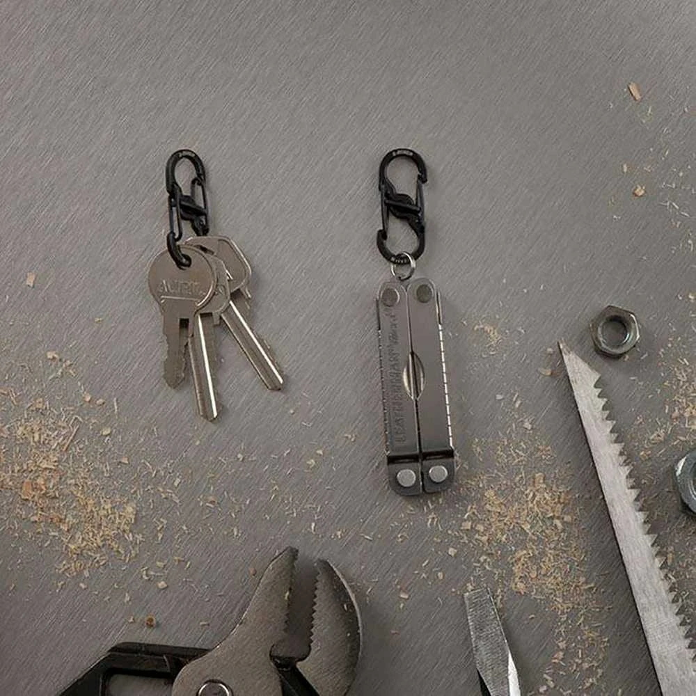 NITE-IZE karabinas S-Biner MicroLock (2vnt) juodas