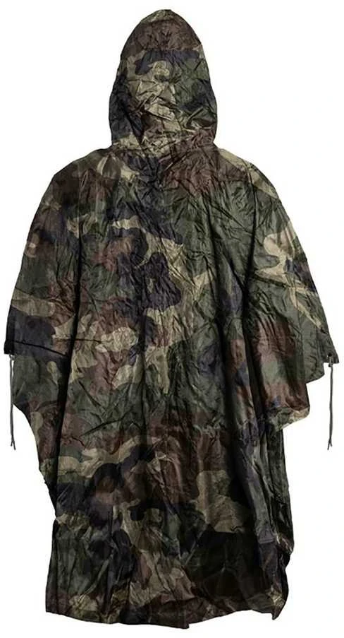 Palapinsiaustė Mil-Tec US Rip-Stop Poncho Woodland