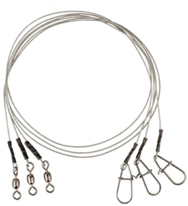 Pavadėlis Savage Gear Carbon49 Trace 30cm 0.48mm 11kg Swivel/Needle Snap 3pcs