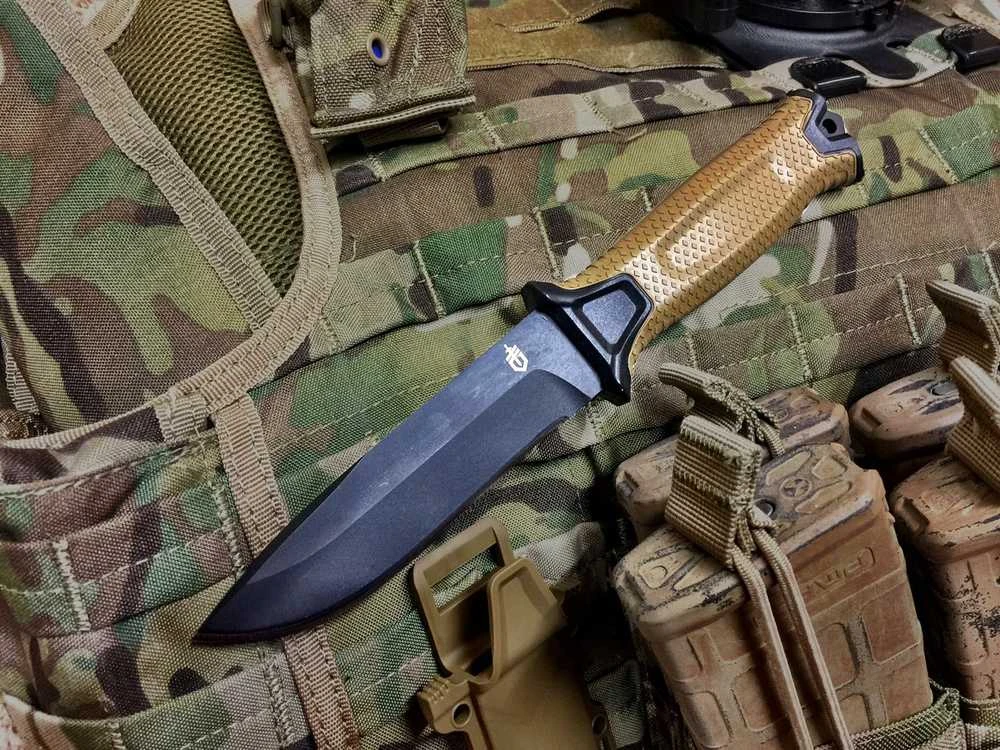 Peilis Gerber Strongarm Coyote FE rudas (lygiais ašmenimis) (30-001058)(1027826)