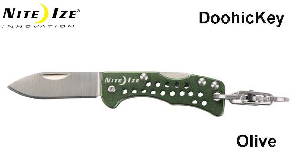 Raktų pakabukas peilis Nite Ize DoohicKey KeyK Olive