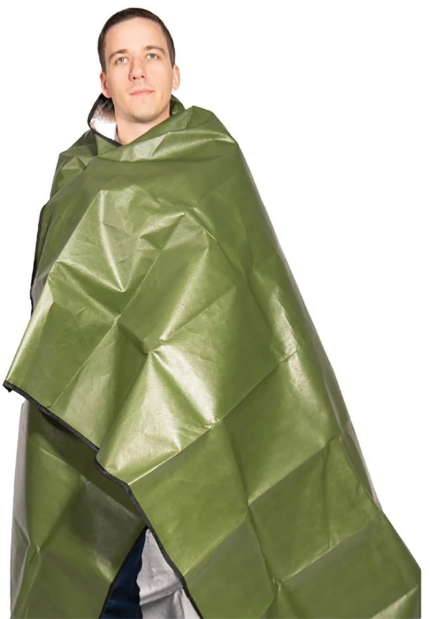 Rothco Heavy Duty Survival Blanket Olive Drab ypač tvirta išgyvenimo antklodė
